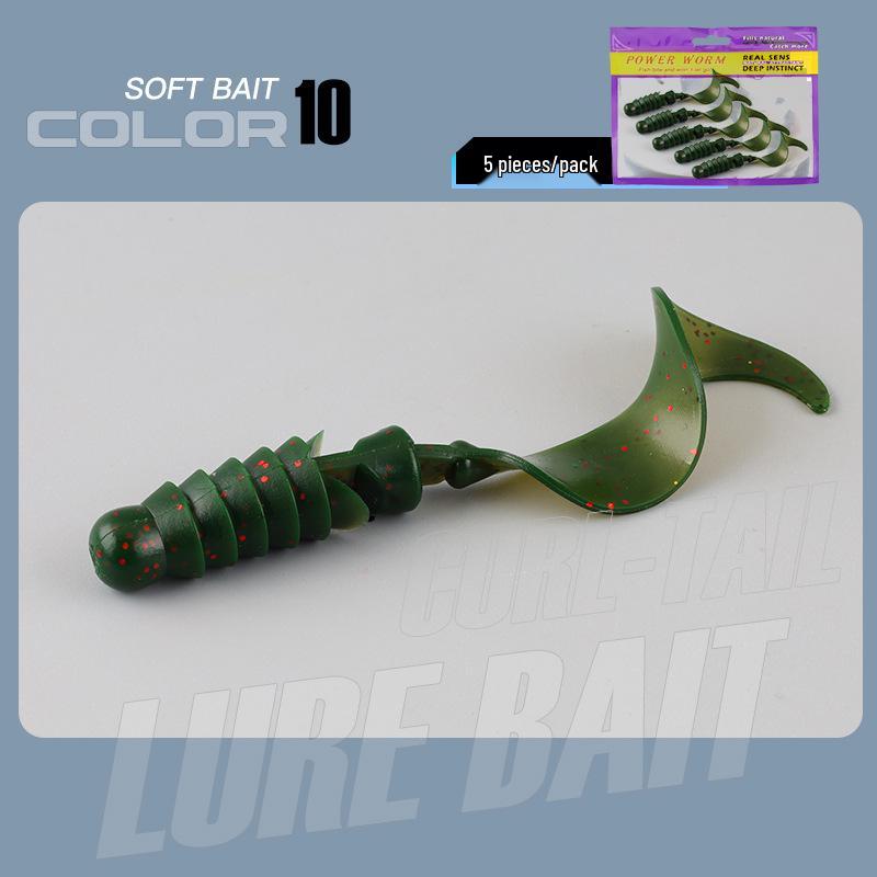 Big Wave Lockenschwanz Weichköder für Barsch und Mandarinfisch