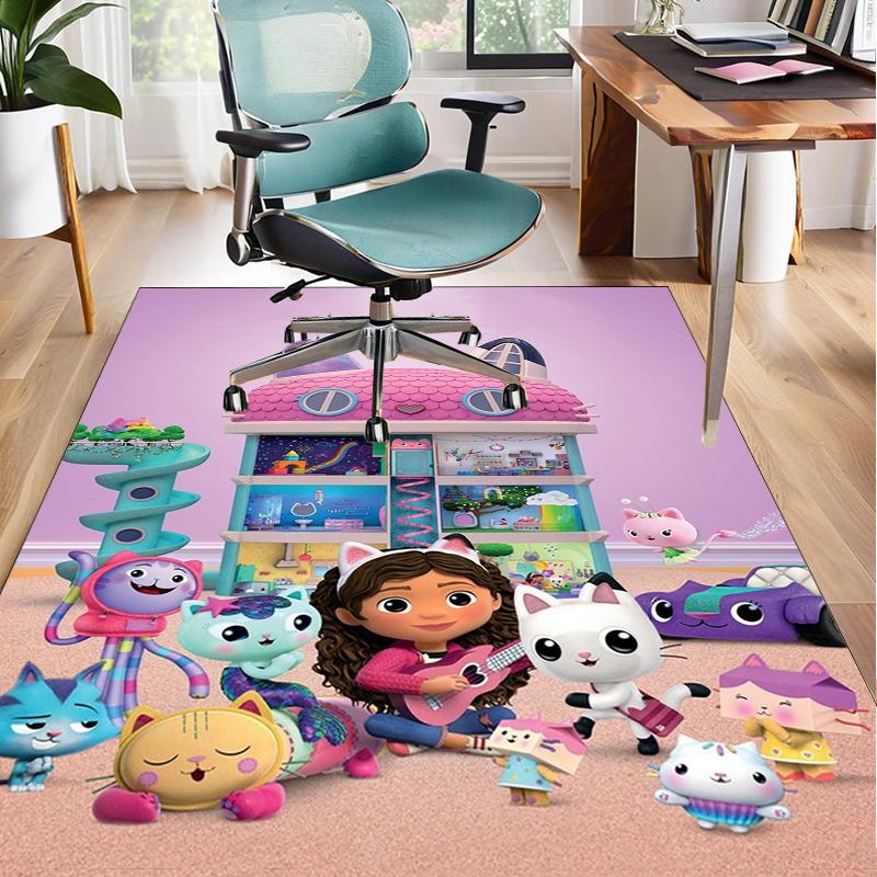 Rainbow Friends Dollhouse Office Rug Chair Mat, Game Carpet, Suitable for Front Door, Bedroom, Living Room, Desk, Holiday Gift