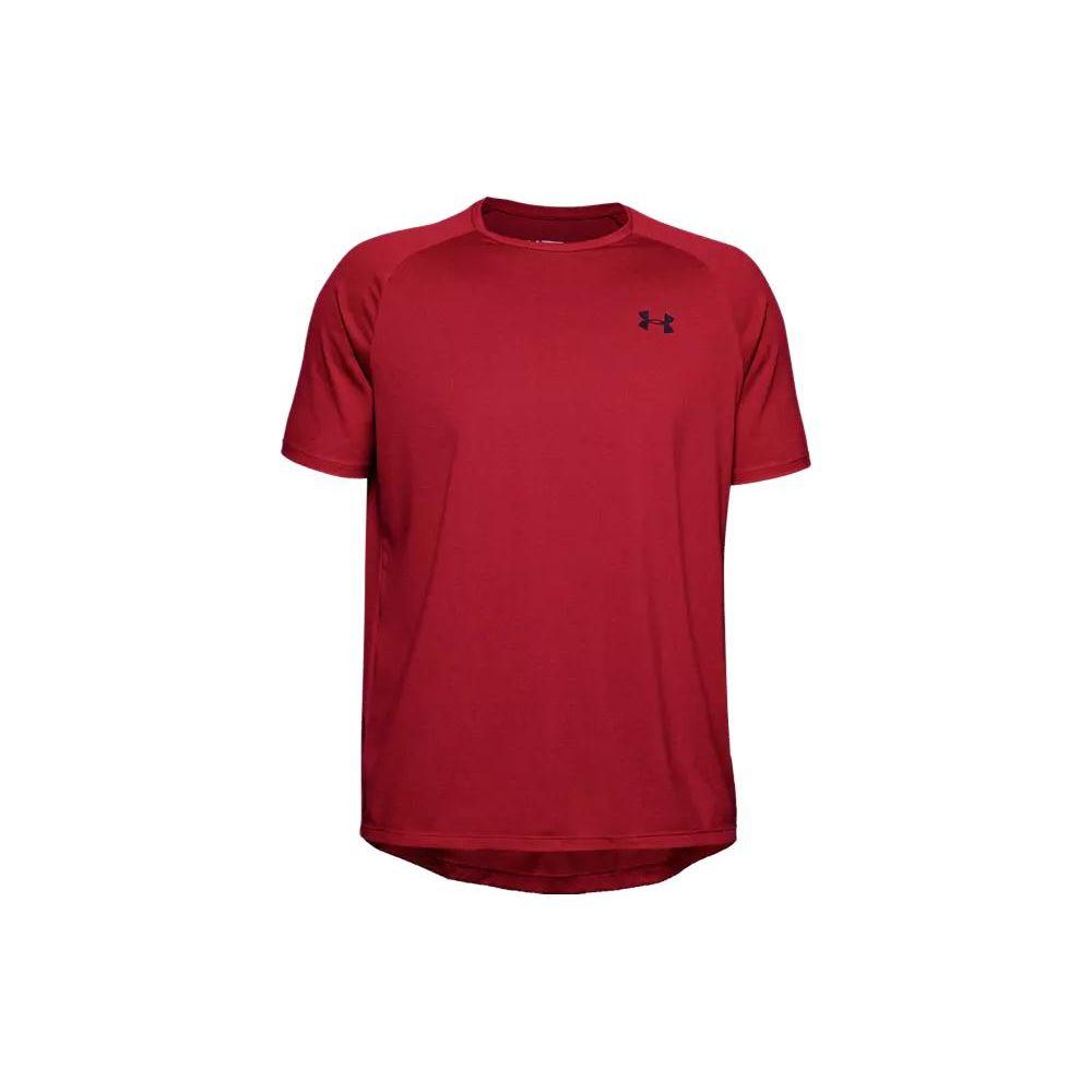 

Under Armour Мужская футболка Tech 2.0 с текстурой, коротким рукавом и логотипом, топы, темно-красный 1345317-600 XXL