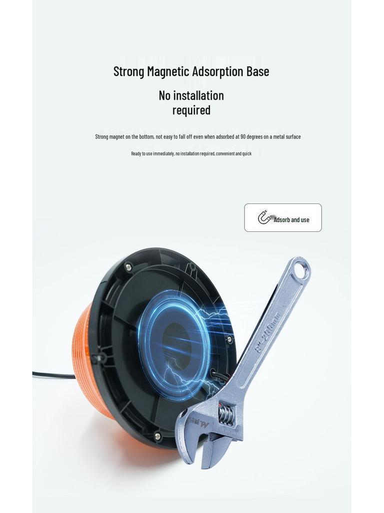 Universal Car Rotating LED Safety Warning Light with Magnetic Base