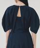 Awi Lantern Sleeve Dress_Dark Navy