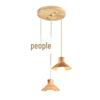 OEING Solid Wood Art Pendant Light