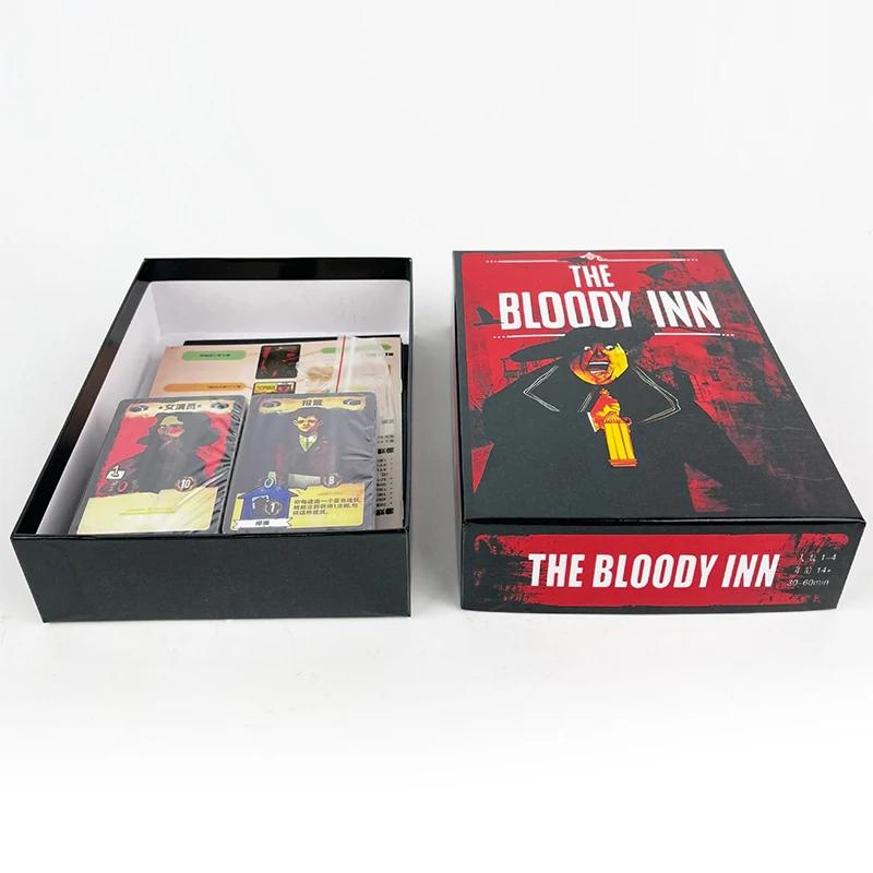 THE BLOODY INN Chinese Edition Strategy Board Game with Card Hand Management for Party Tabletop Fun