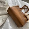 Tote Bag For Women Pu Leather Retro Large Handbag With Zipper For School And Casual Use