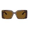 Versace Personalized design plastic square sunglasses women's Havana 56510102 VE4505U-Havana color 55