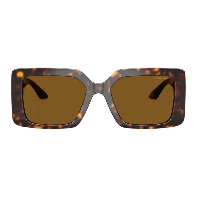 Versace Personalized design plastic square sunglasses women's Havana 56510102 VE4505U-Havana color 55