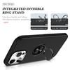 For iPhone 16 Pro Case Kickstand PC+TPU Phone Cover Magnetic Car Mount
