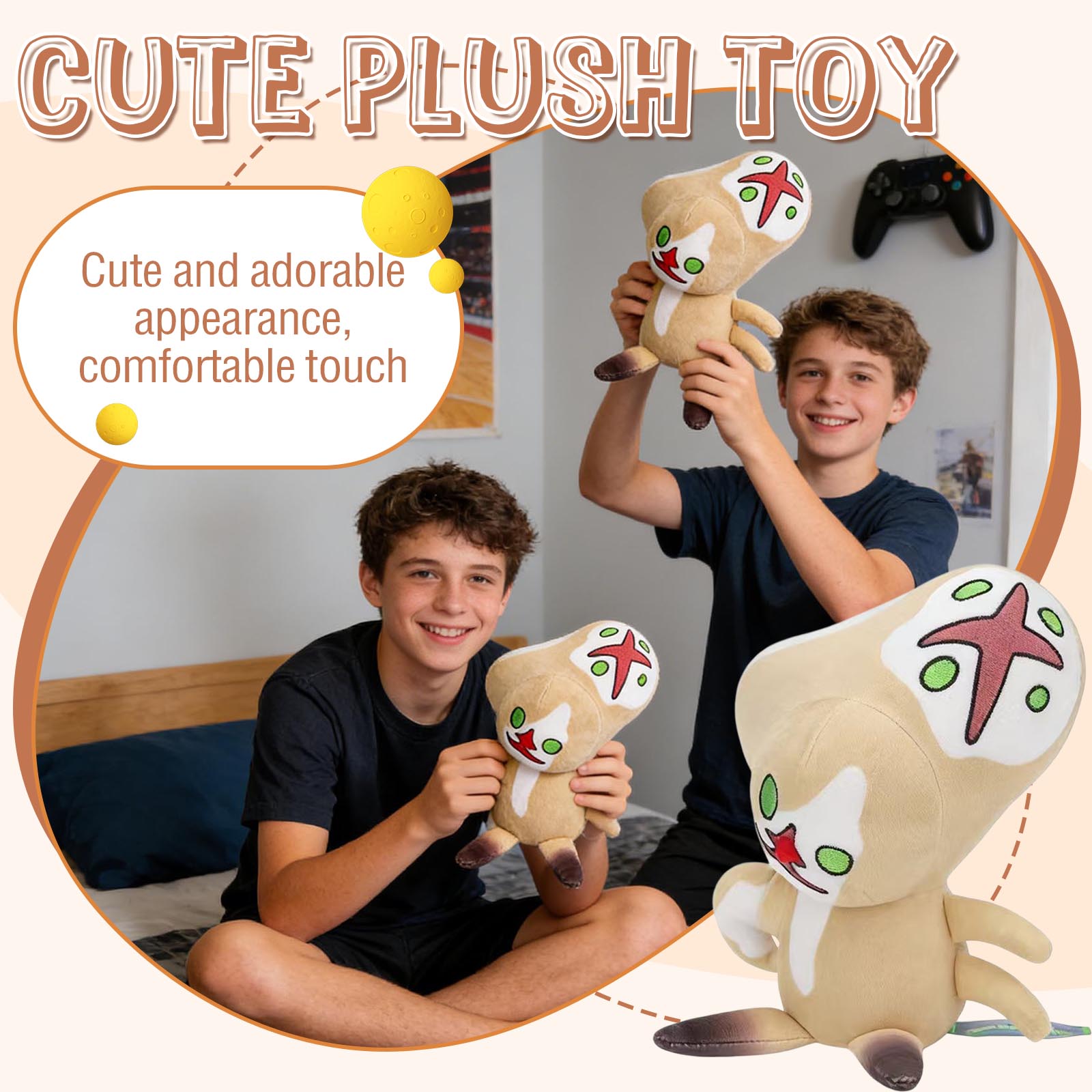 

Плюшева лялька, іграшка в подарунок, мультфільм, дитяча ганчіркова лялька, дитяча подушка в подарунок One Size