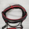 Dressage English Leather Bridle with Red Softy Padding .