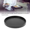 Wooden Black Round Tea Cup Tray Plates Holder Serving Teahouse Cafe Tea PlateBlack 24cm