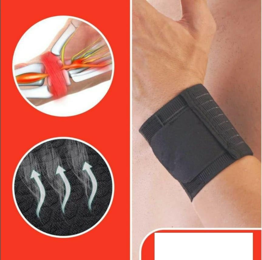 DipNish Adjustable Elasticized Wrist brace with double lock for Men & women Free Size.. Wrist Support