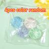 4pcs Mini Crystal Cute Steamed Stuffed Bun Squeeze Toy Steamed Stuffed Bun Vent Decompression Toy