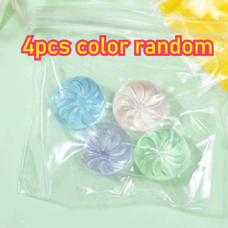 4pcs Mini Crystal Cute Steamed Stuffed Bun Squeeze Toy Steamed Stuffed Bun Vent Decompression Toy