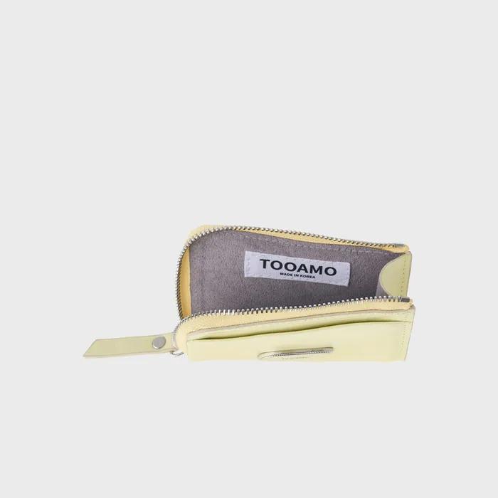Zoe Zipper Card Wallet / LEMON [Cowhide]
