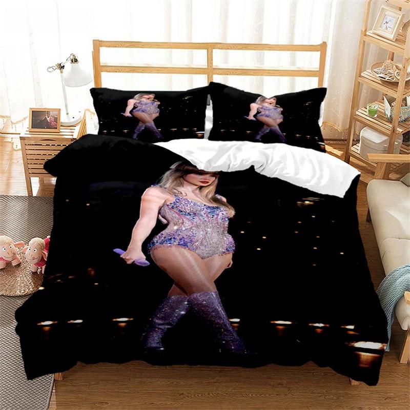 Top Stream Singer Taylor Fashionable Printed Bedding Comforter Bedding Sets Costomizable Bedding Set King Size Bedding Set