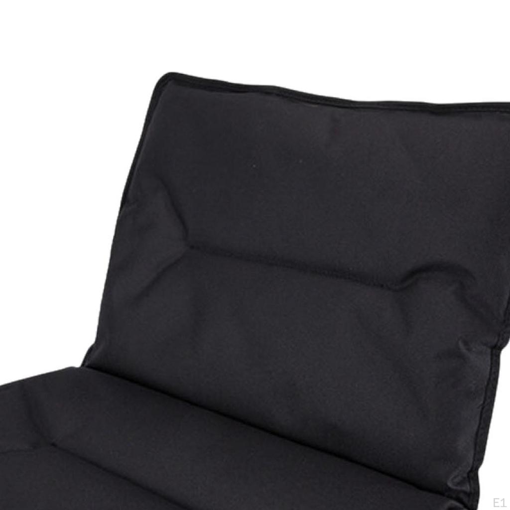 Beach Seat Floor Chair with Back Support Foldable Ground Folding Cushion for Lawn