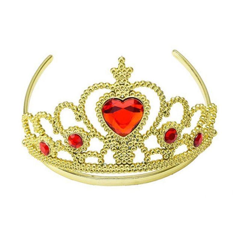 

Платье принцессы Белль для девочки, аксессуар для вечеринки-маскарада, подарочный набор из 2 предметов: волшебная палочка и тиара GoldRed-Crown