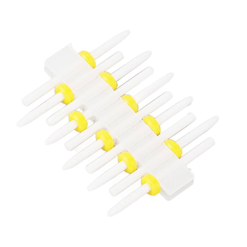 10PCS Gentle Grinding Cuticle Remover Bit Beginner Friendly Nail Drill Bit  Novice Use