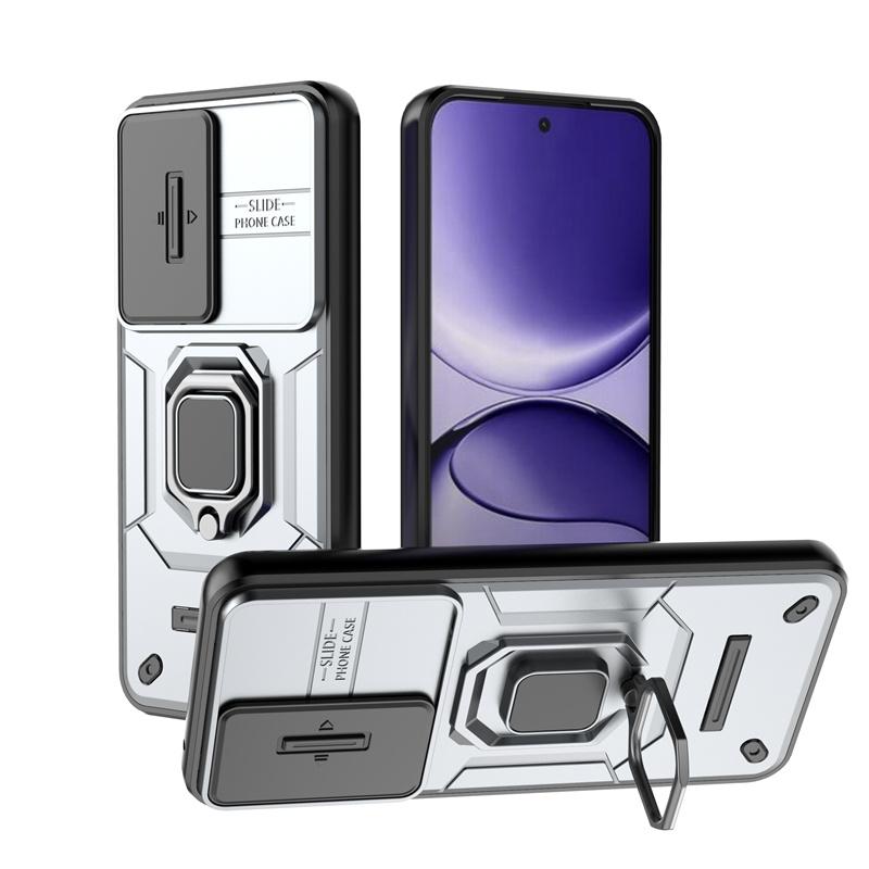 Für Xiao Poco F7 5G Hülle Armor Slide Kameraobjektivschutzabdeckung Für Poko Little F7 F 7 7F PocoF7 5G Magnetischer Ringständer Funda