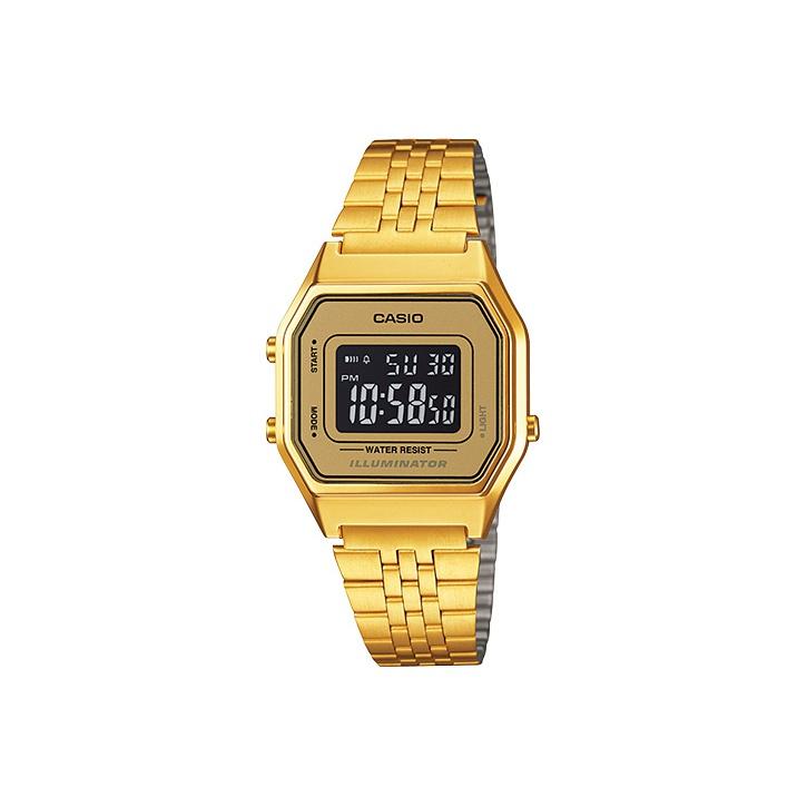 CASIO Women s YOUTH Black Watch LA680WGA-9B LA680WGA-9B Gold Strap