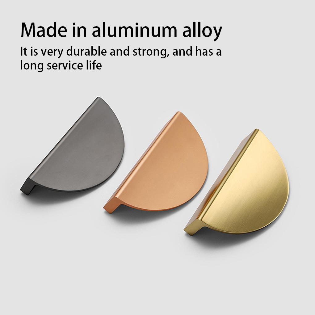 64mm Cabinet Handle Aluminum Alloy Wardrobe Drawer Cupboard Dresser Furniture Pull Home Knobs Replacement Hardware Parts