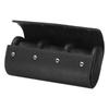 Uxcell Travel Case for Watches, 3 Slots, Portable Leather Watch Case, Unisex, with Removable Pillow, for Travel & Display, Textured Black