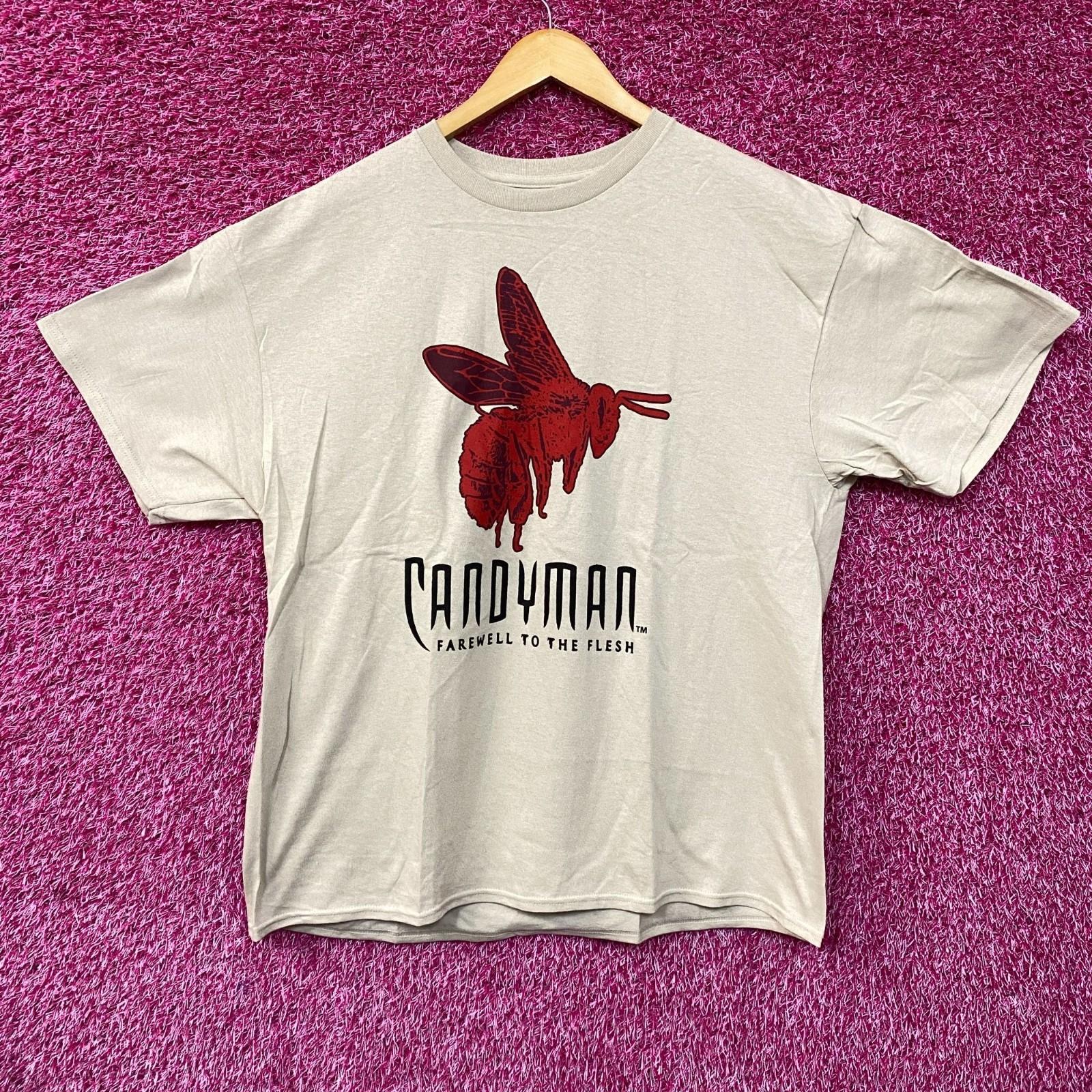 Candy Man Farewell To The Flesh Red Bee Graphic Beige T-Shirt Large XXL