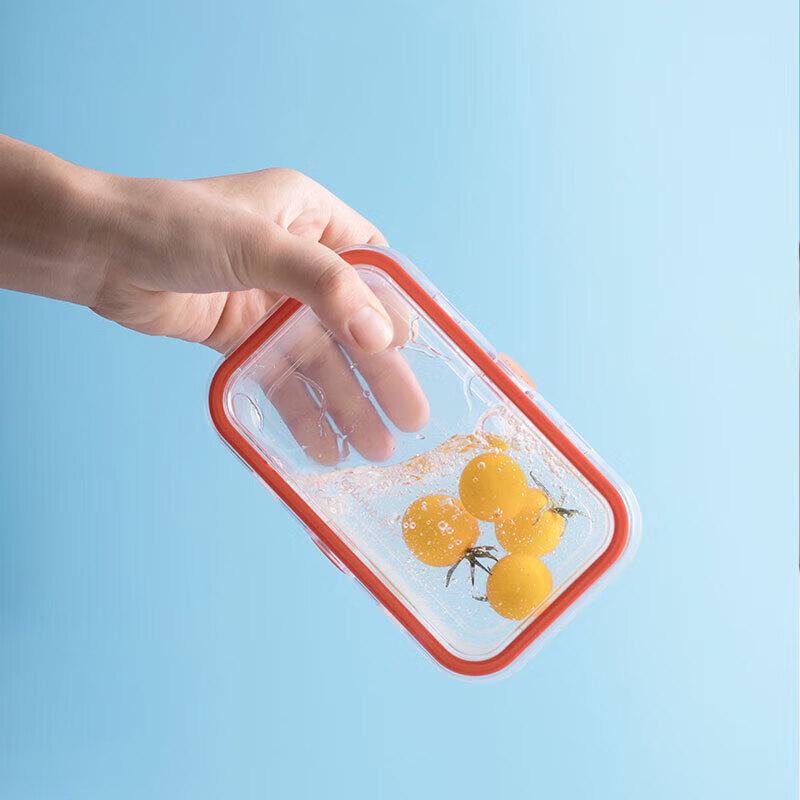 Camellia Square Plastic Food Storage Container Set