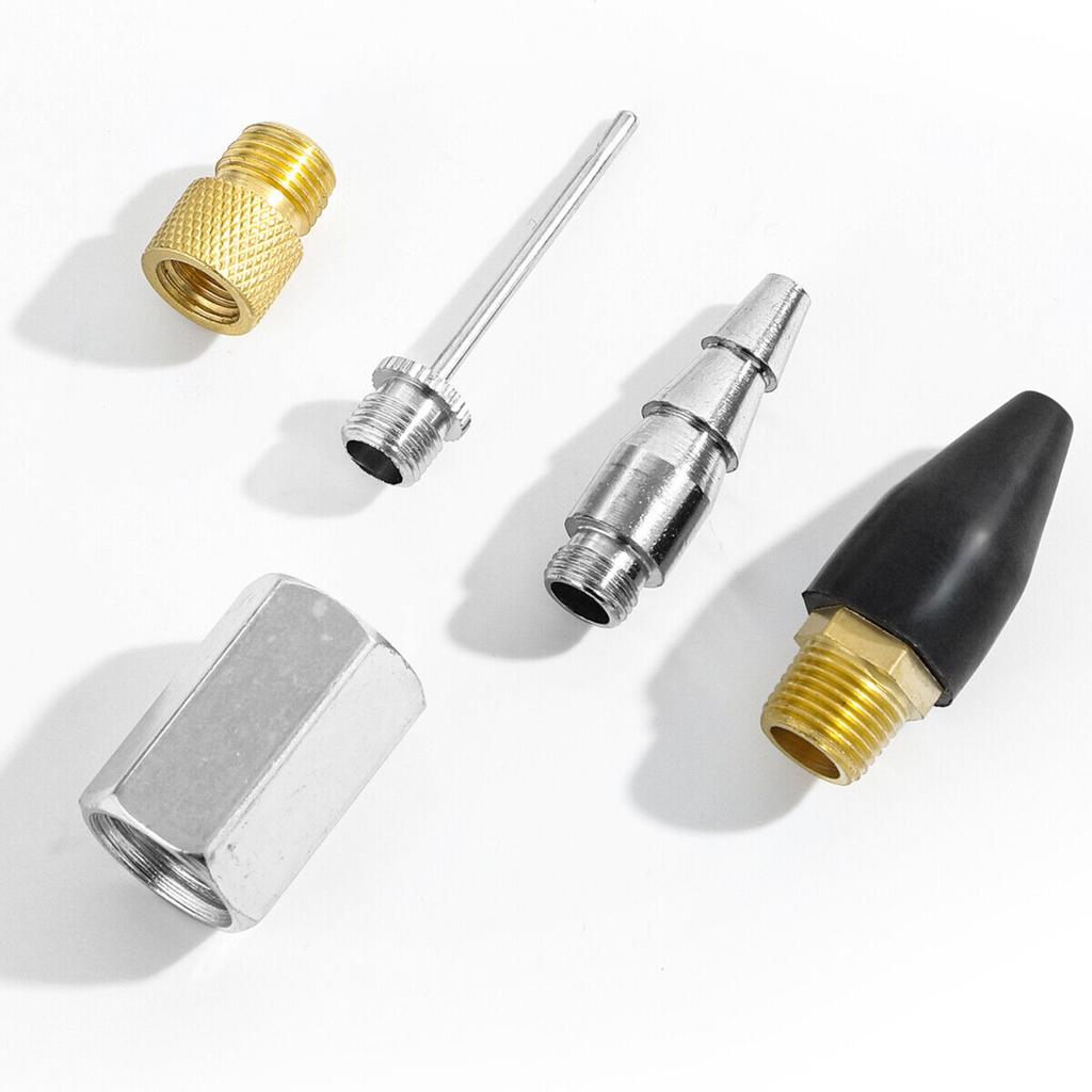 20pcs Air Compressor Accessory Kit 25Ft Recoil Air Hose Gun Nozzles Set 1/4" NPT