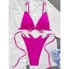 Sexy Halter Pearls Strappy Bikini Female Swimsuit Women Swimwear Two-pieces Bikini set High Cut Bather Bathing Suit Swim