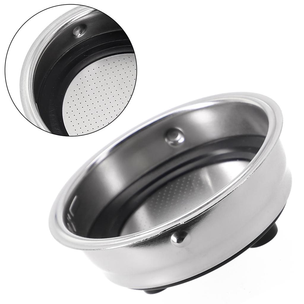 Useful Coffee Filter Basket Filter Silver + Black Easy To Clean Environmentally Friendly Good Filtering Effect