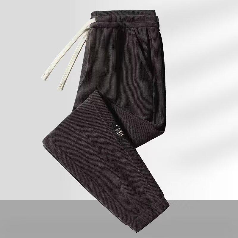 Men's Trendy Velveteen Corduroy Sweatpants - Youth Winter & Spring/Autumn Style