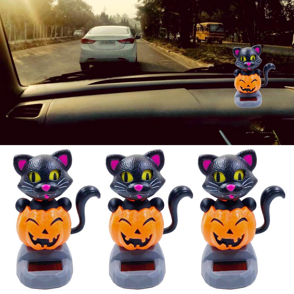 Car Solar Swinging Ghost Shaking Head Doll Halloween Gift For Children Gifts