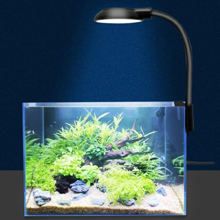LED akvarijní klipová lampa 5W připevnitelná osvětlení 360° nastavitelná bez blikání