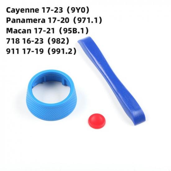 1x Colorful ABS Car Steering Wheel SC Knob Upgrade Change For Porsche 718 Macan