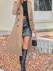 Fashion Autumn Winter Double Button Warm Wool Coat Overcoat