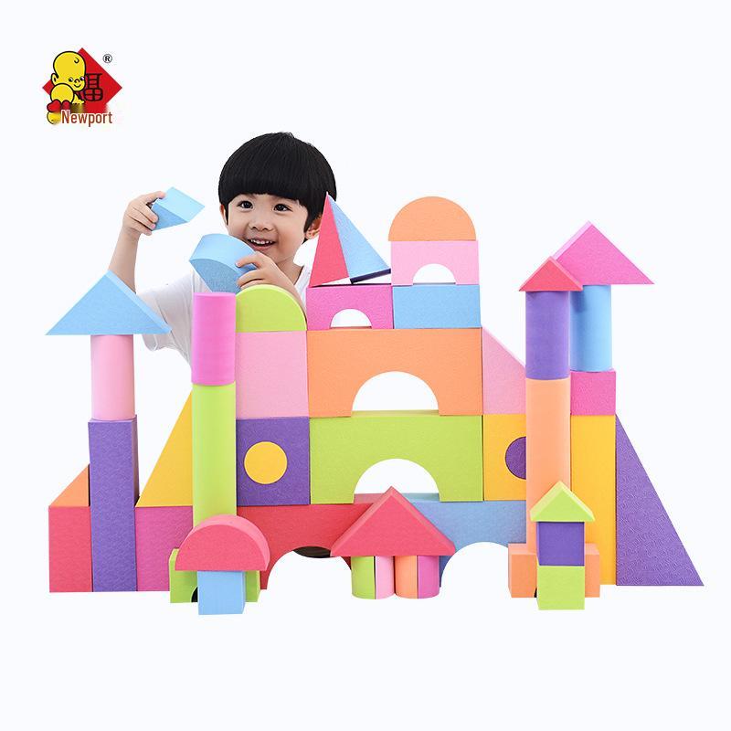 3-5 Yaş İçin Sirfu EVA Yumuşak Köpük Yapı Blokları: Erken Eğitim Çocuk Kaleleri Oyuncakları