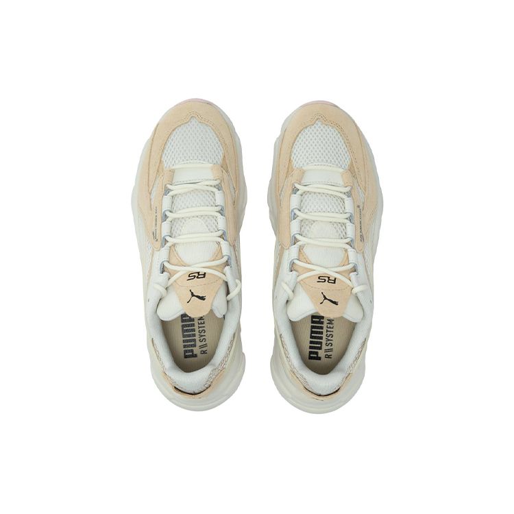 Puma Sapatos Casuais Esportivos de Tecido Rs-Connect de Cano Baixo para Estilo de Vida Sapatos Unissex Branco Sujo 387730-01