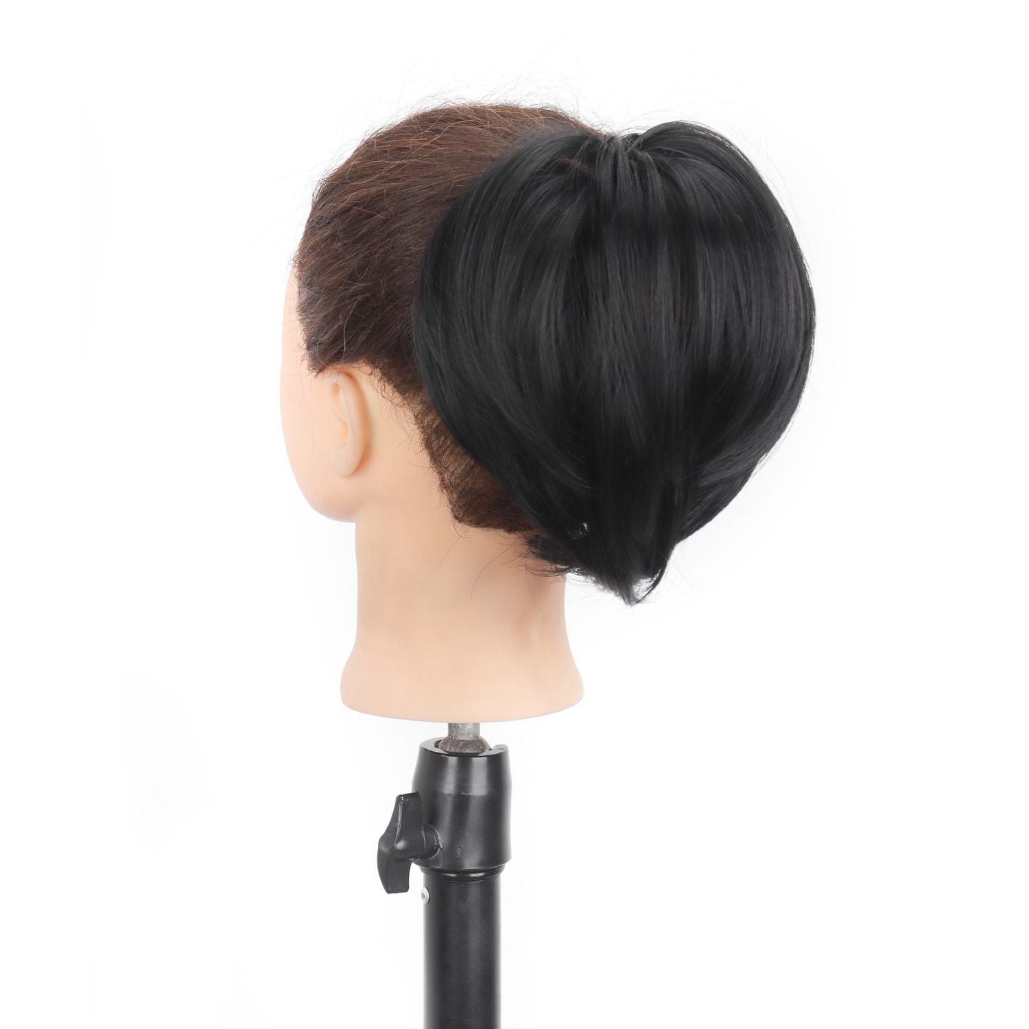 

Волосы Пучок Конский Хвост Наращивание Волос Прямой Синтетический Накладной Шиньон Полностью Короткий Конский Хвост Пучок Наращивание Волос Для Женщин Аксессуары Для Волос 20cm