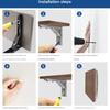 Space Saving Foldable Shelf Brackets Adjustable Wall Shelves Mounted Table Shelf Brackets for Home Office Garage