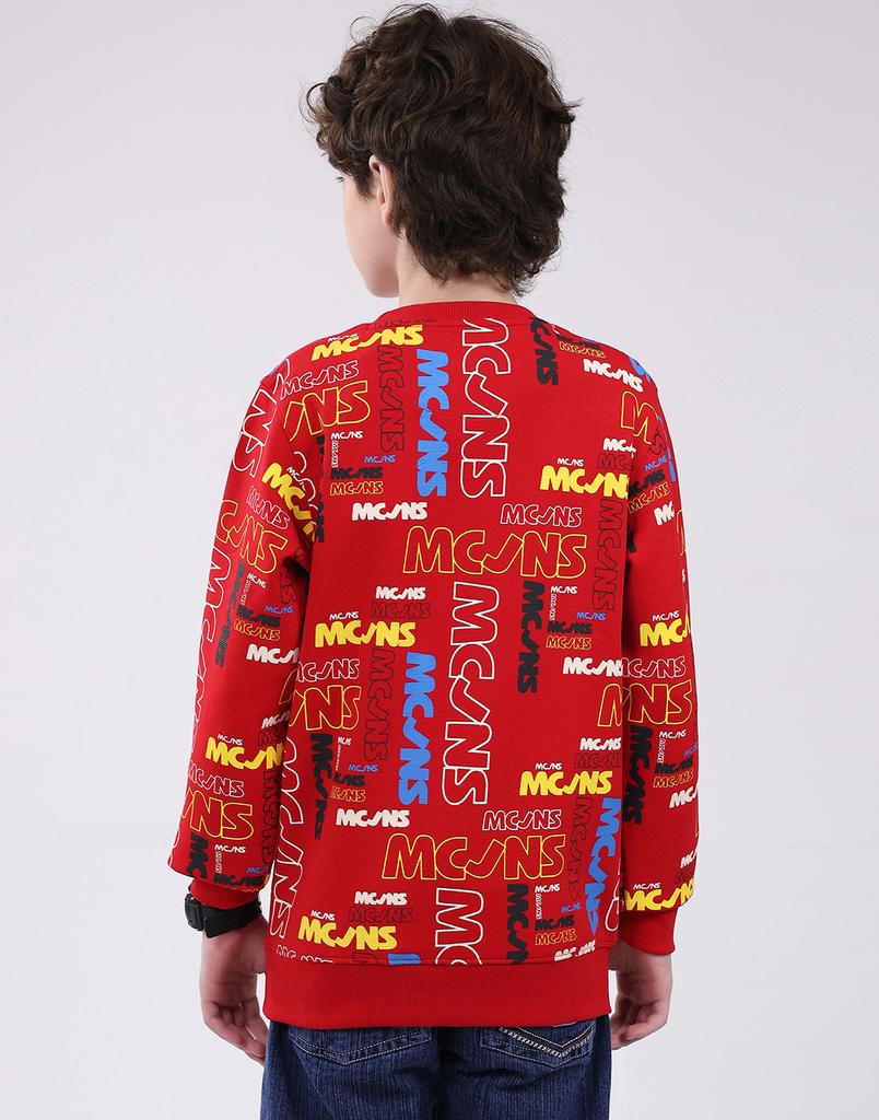 Monte Carlo Boy's Round Neck Full Sleeve Sweatshirt