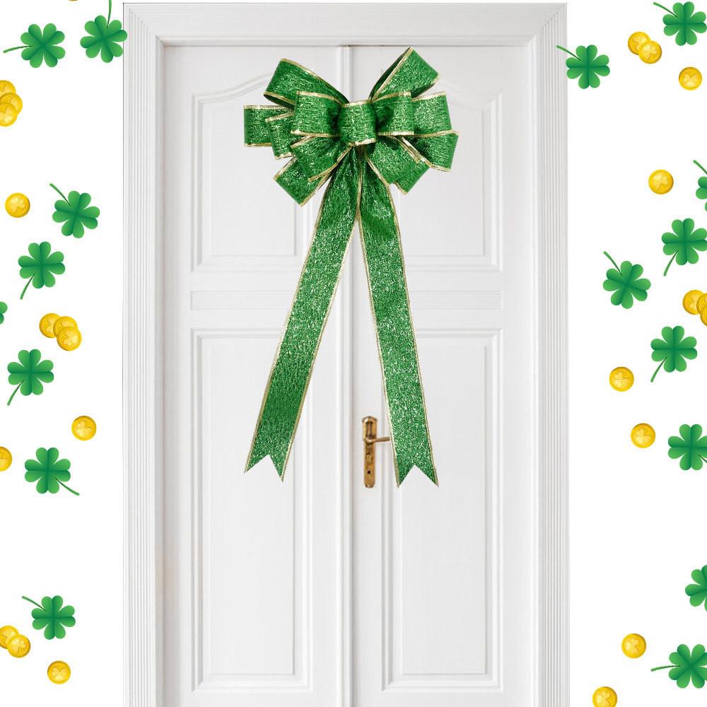 Charming Green Bow Accent For St Patricks Day And Irish Festival Decorations