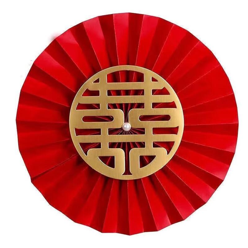 YIXI Классический Красный Декоративный Набор Цветов-Вееров