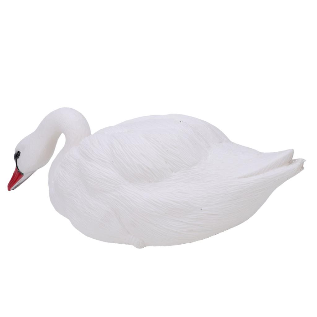 Swan Decoy Pond Decoration Plastic Lifelike Simulation Goose Floating Decoy Ornament for Pool Lake Garden Patio