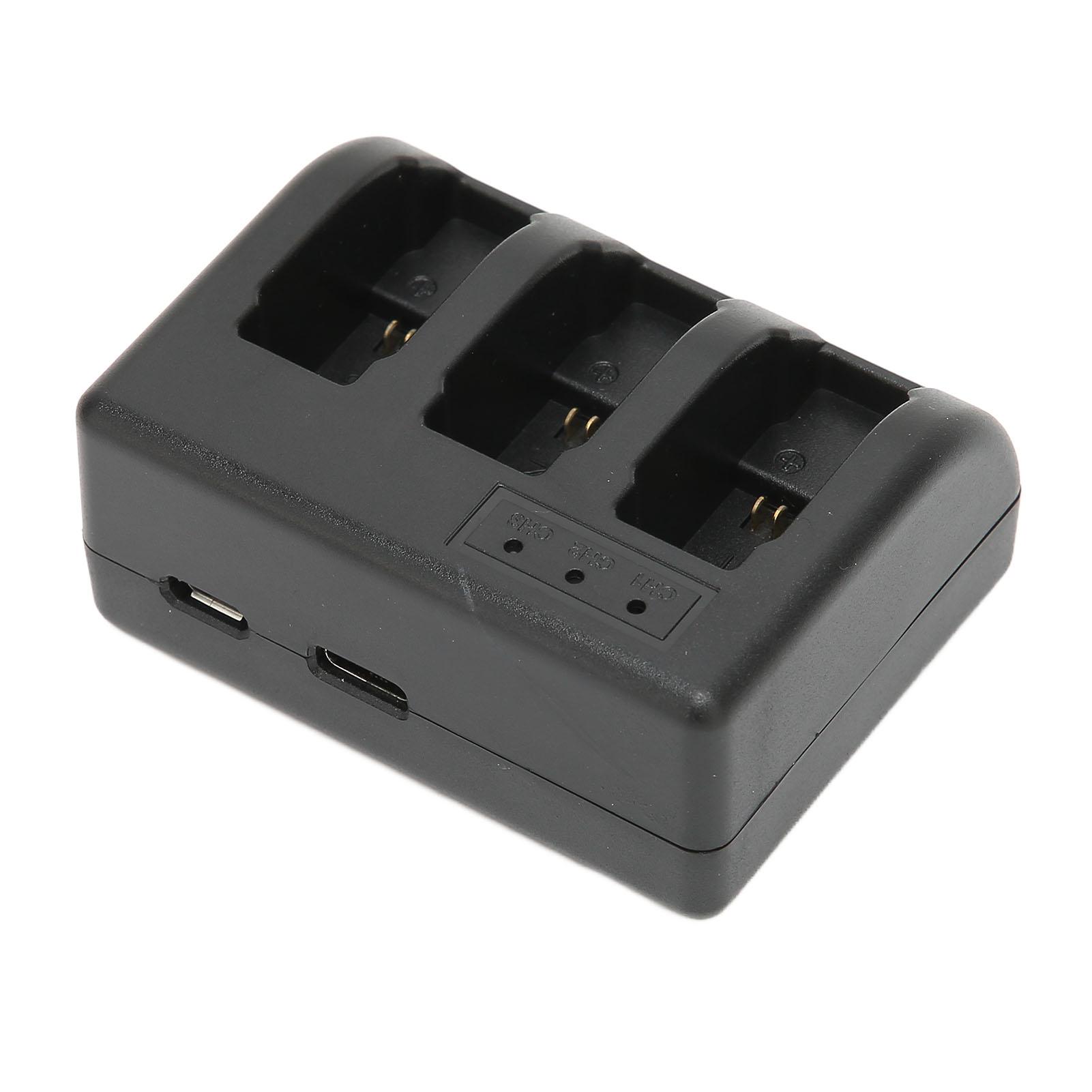 801 Camera Battery Triple Charger Portable 3 Channel USB Charger for AHDBT‑801 Battery