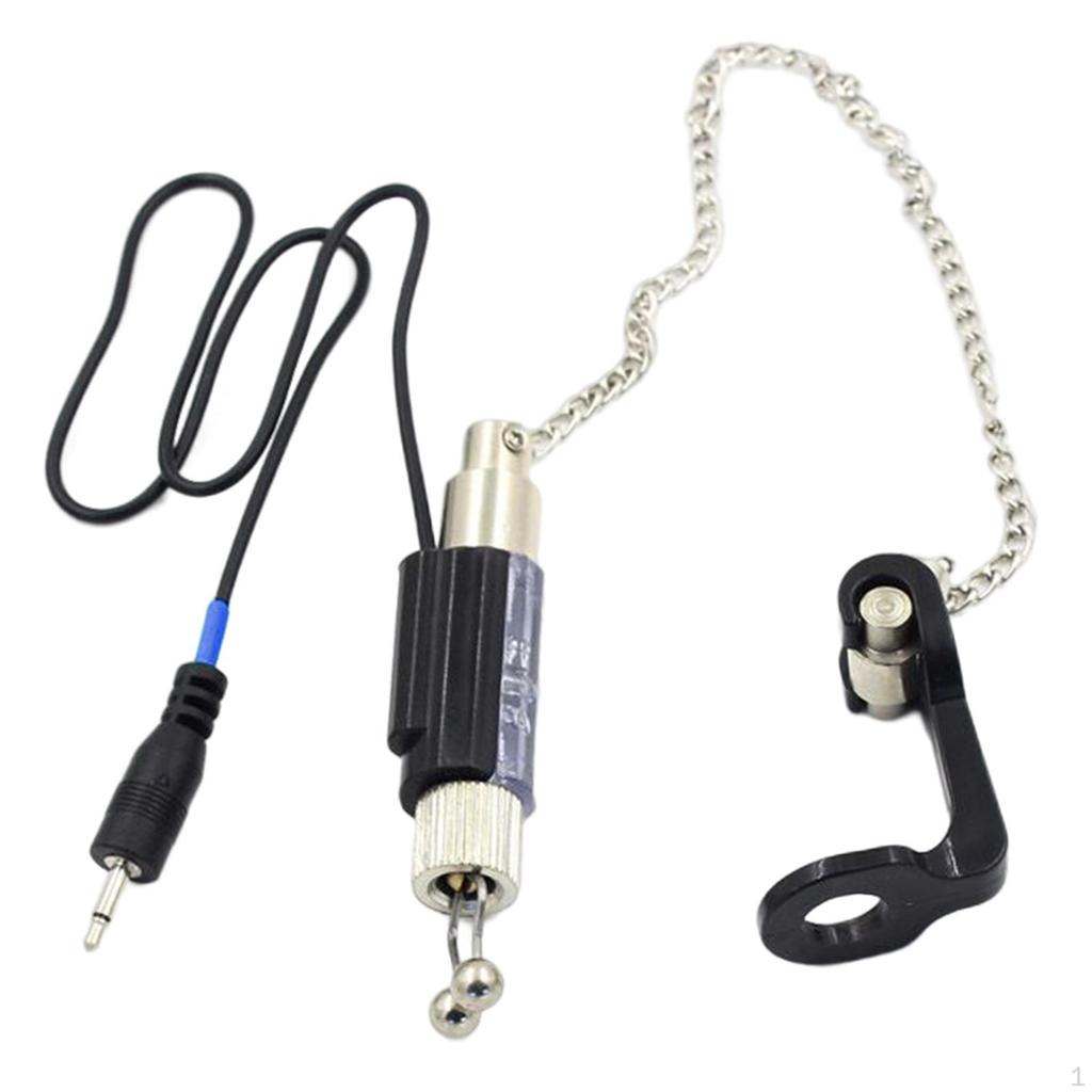Bite Chain Alerter Flash Lightweight Sensitive Assembly Buzz Indicator for Daytime And Night Fishers