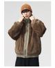 2025 Autumn/Winter Men's Double-Sided Hooded Cotton Jacket - Casual Fashion Workwear Outerwear