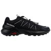 SALOMON Abrasion Resistant Low Top Trail Running Shoes Men's Black Gray Sneakers 475145
