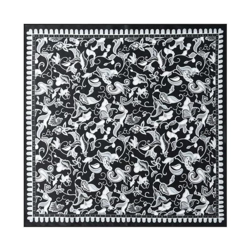 Vintage Iris Pattern Men s Silk Scarf One Size