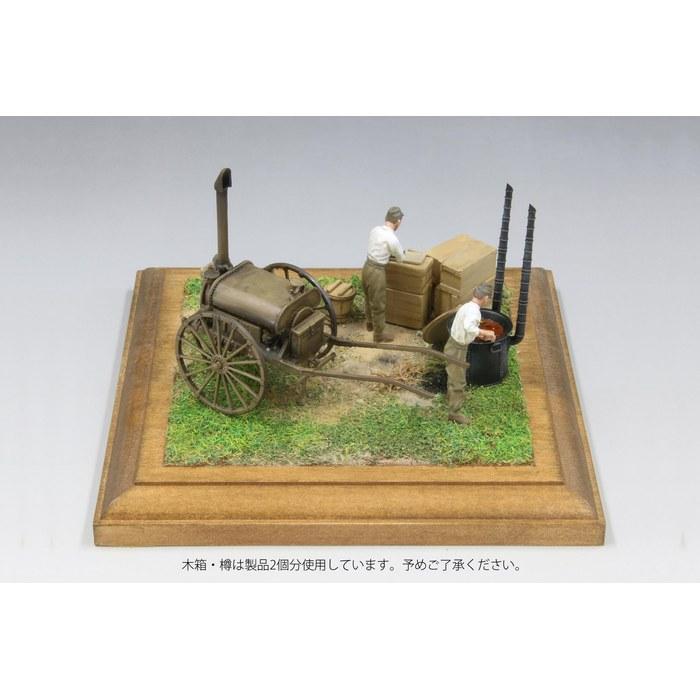 Fine Molds 1/35 Military Series Imperial Japanese Army Field Cooking Set Type 97 Boiling Water Cart Plastic Model FM61 Mold Color